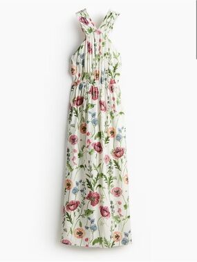 NWOT White Floral Maxi Sundress (H&M)